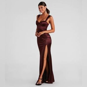 Windsor Catrina Formal Satin Sweetheart Dress